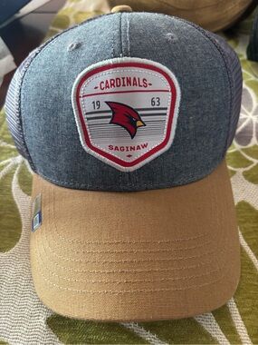 Cardinals Saginaw Two-Tone Trucker Hat - Blue and Tan NWT